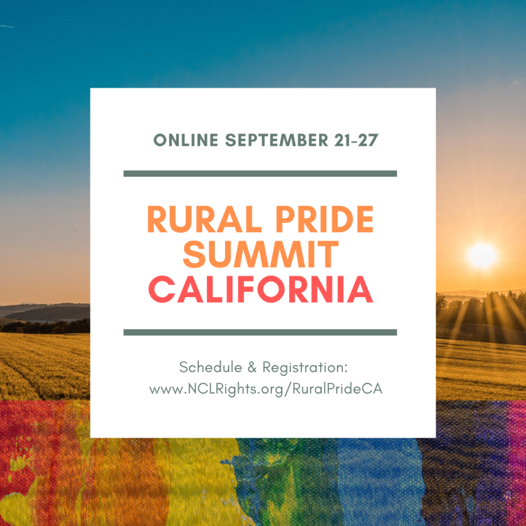 Rural Pride Summit California is September 21-27