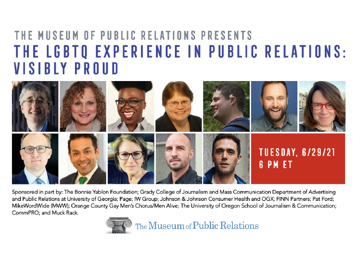 The LGBTQ Experience in Public Relations: Visibly Proud
