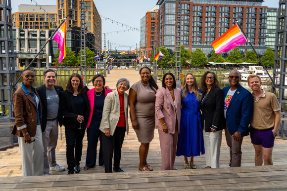 Imani Rupert-Gordon and others at 2025 World Pride event in Washington DC