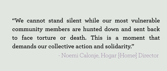 We cannot stand silent